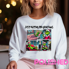 Load image into Gallery viewer, Just Waiting for grinchmas Sweatshirt