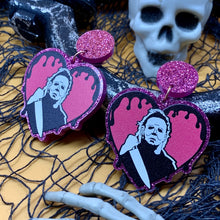 Load image into Gallery viewer, Heart Drip Mike Earrings