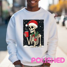 Load image into Gallery viewer, Skelly Santa Sweatshirt