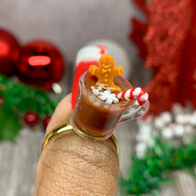 Load image into Gallery viewer, Hot Cocoa Ring (handmade &amp; adjustable)
