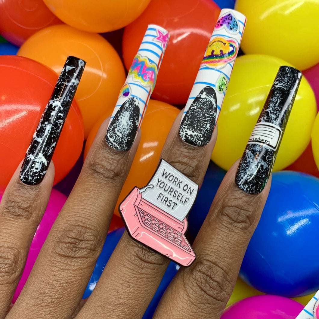 Work on yourself ring (adjustable)