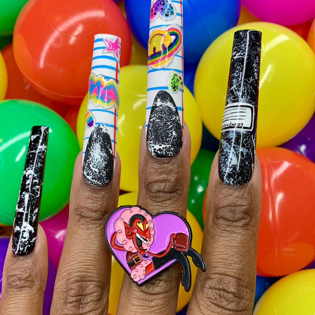 Him in heart ring (adjustable)