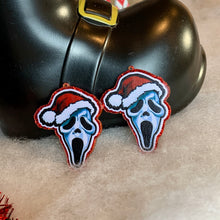 Load image into Gallery viewer, Scream Santa Earrings
