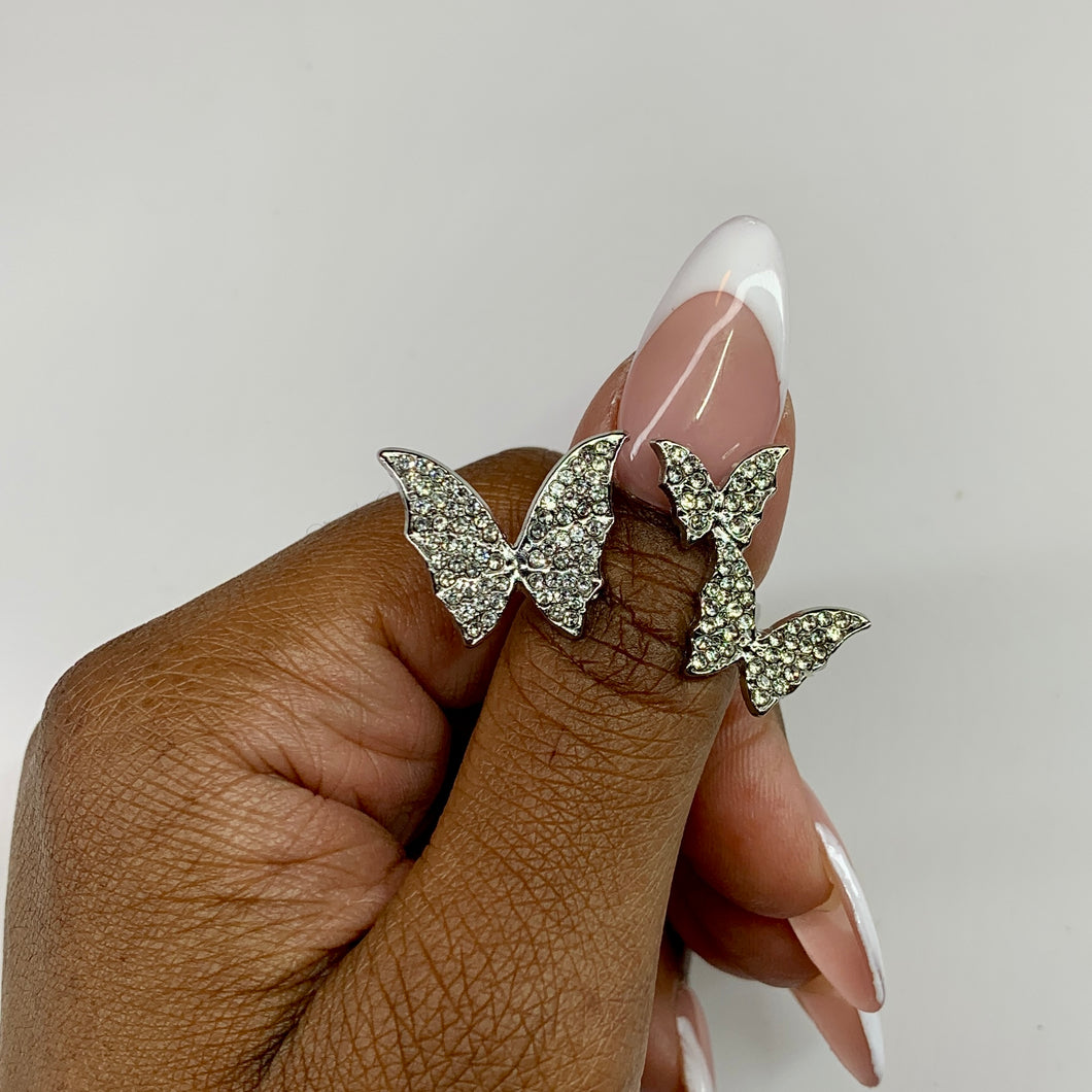 Just A Girl Butterfly Ring