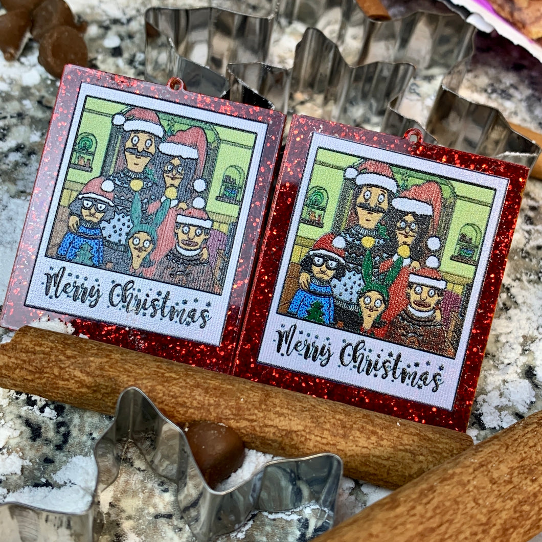 Belcher Christmas Photo Earrings