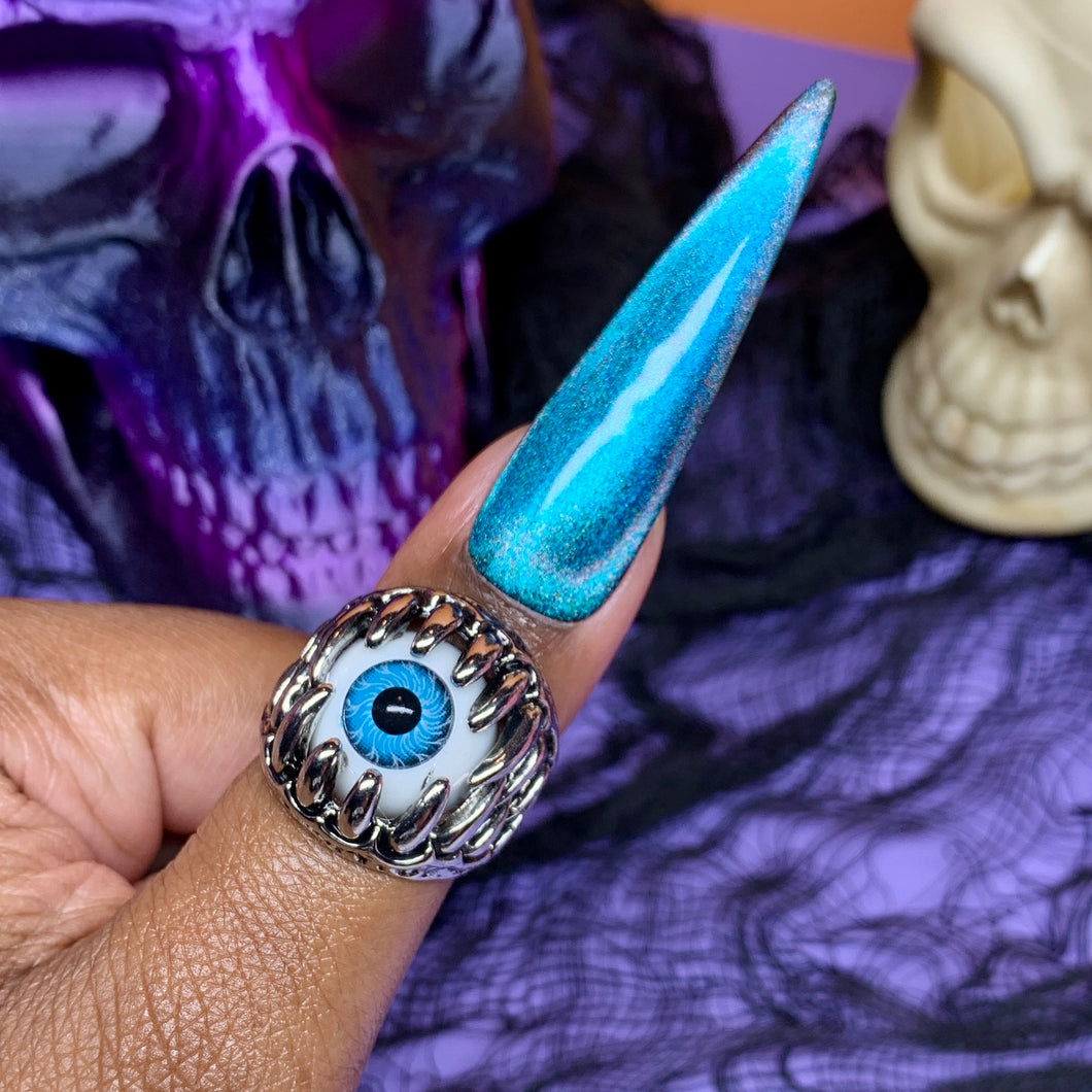All eyes on me ring (Blue)