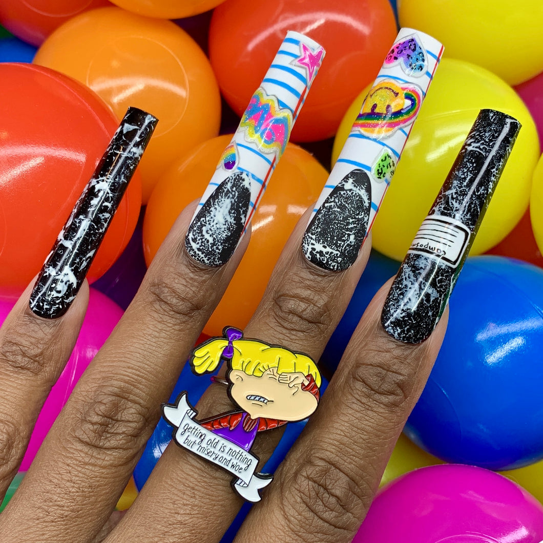Misery and woe ring (adjustable)
