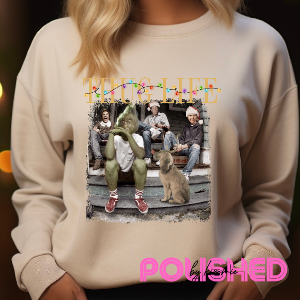 Thug Life string lights sweatshirt