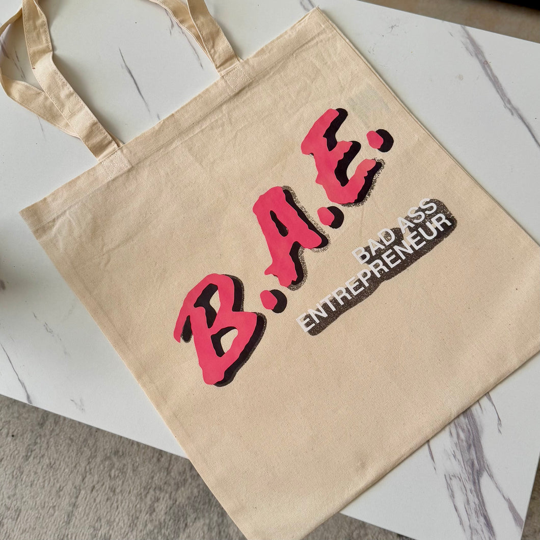 BAE (Bad Ass Entrepreneur) tote bag