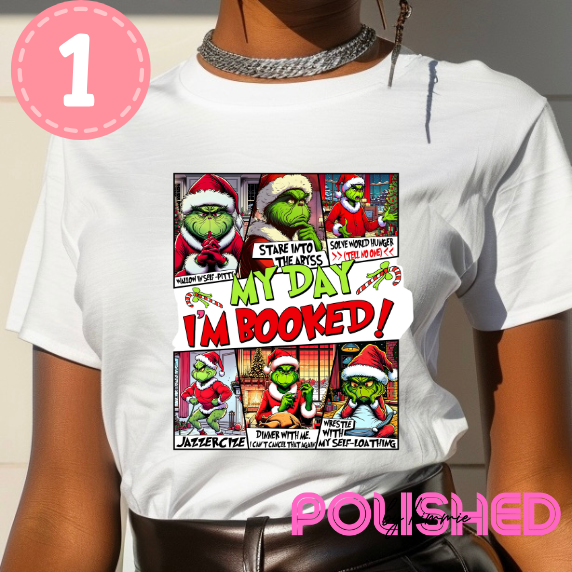 I’m booked t shirt (3 options)