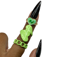 Load image into Gallery viewer, Green With Envy (Ring Set)
